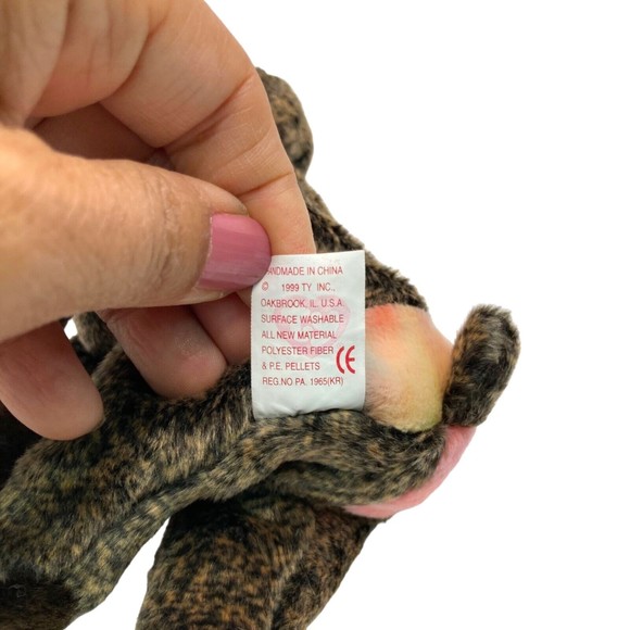 BEANIE BABIES Cheeks the Baboon Retired 1999 NWT - Picture 7 of 14